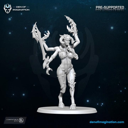 Mysterious Mistress Demon of Excess - Wildmesh - Tabletop Wargaming for Grimdark | Alternative  | OPR Sci-Fi mini