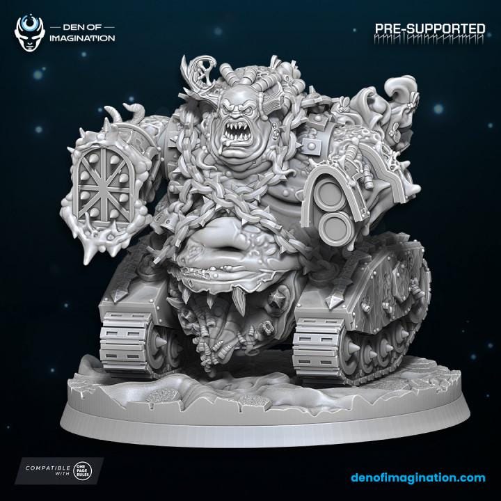 Chaos Plague Grinder - Wildmesh - Tabletop Wargaming for Grimdark | Alternative  | OPR Sci-Fi mini