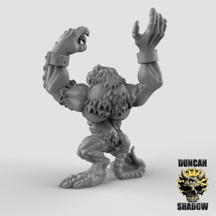 Rat Ogres | Duncan Shadow| PathFinder | Mini | Tabletop Wargaming | Dungeons and Dragons | Resin | Fantasy | RPG