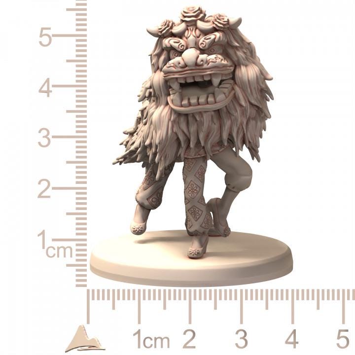 DAIXIYA Acrobatic Harlequin Chinese Wuxia Martial Artist Troupe - Printerra Studios - Tabletop Wargaming Miniature for Grimdark OPR Sci-fi