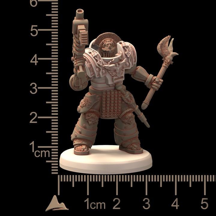 Space Marooning Titan Warriors - Romanus - Printerra Studios - Tabletop Wargaming Miniature for Grimdark | OPR | Sci-fi