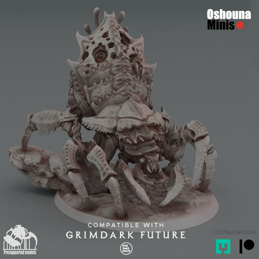 Mother bug 2.0 - Deep Hive - Oshounaminis - Tabletop wargaming miniature for Grimdark | OPR | Sci-fi | Alien Bug Proxy