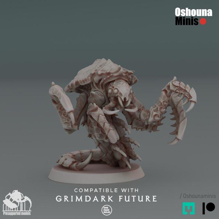 Ravenous Shrimps (1-6) - Deep Hive - Oshounaminis - Tabletop wargaming miniature for Grimdark | OPR | Sci-fi | Alien Bug Proxy