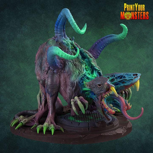 Chaos Spawn Mutant Rat Miniature | for Fantasy | Grimdark | for DnD RPG | Sci -fi resin mini | Print your Monster