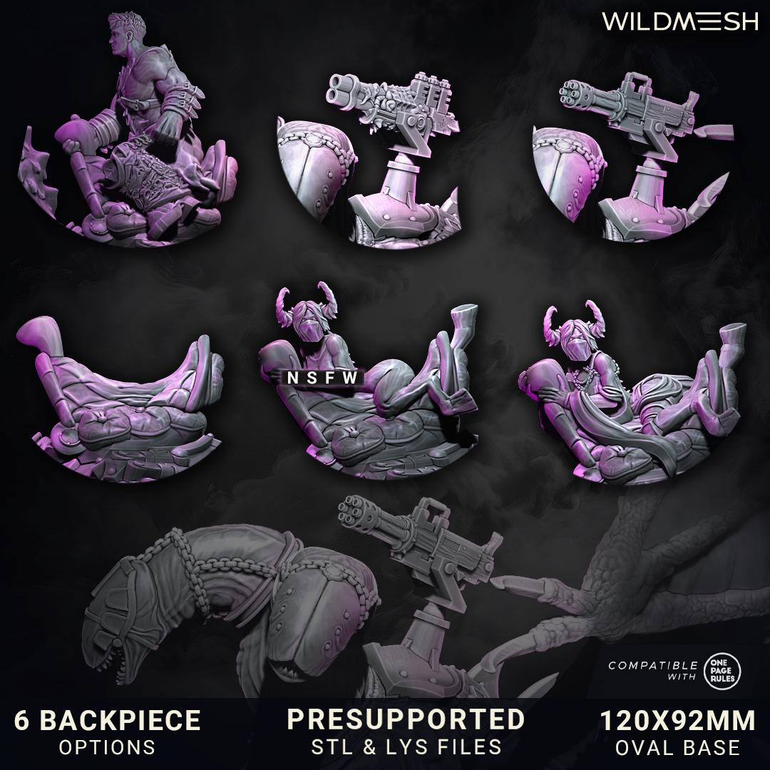 Chaos Excess Abyssfang of Excess Grimdark + Fantasy Friendly 120x92mm Base 215mm H Sept 25 Release Wildmesh Tabletop Wargaming for Grimdark