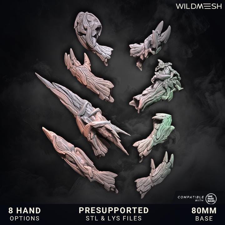 Elf Fantasy - Ents of the season (all four seasons) New release August 25 - Wildmesh - Tabletop Wargaming for Grimdark