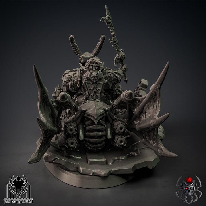 Pumkin-Marine Biker- Chaos Marine - for Sci-Fi Wargames & TTRPG | Eight Legs Miniatures mini