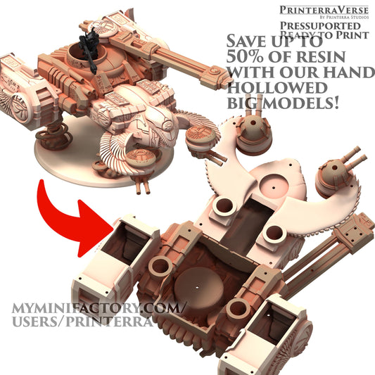 OSIRIAN Hammer Gunship for the Greater Good - Printerra Studios - Tabletop Wargaming Miniature for Grimdark | OPR | Sci-fi