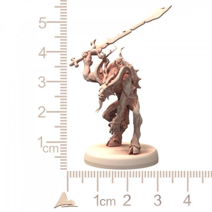 Chaos Demons of Wrath Celtic Theme - Printerra Studios - Tabletop Wargaming Miniature for Grimdark | OPR | Sci-fi