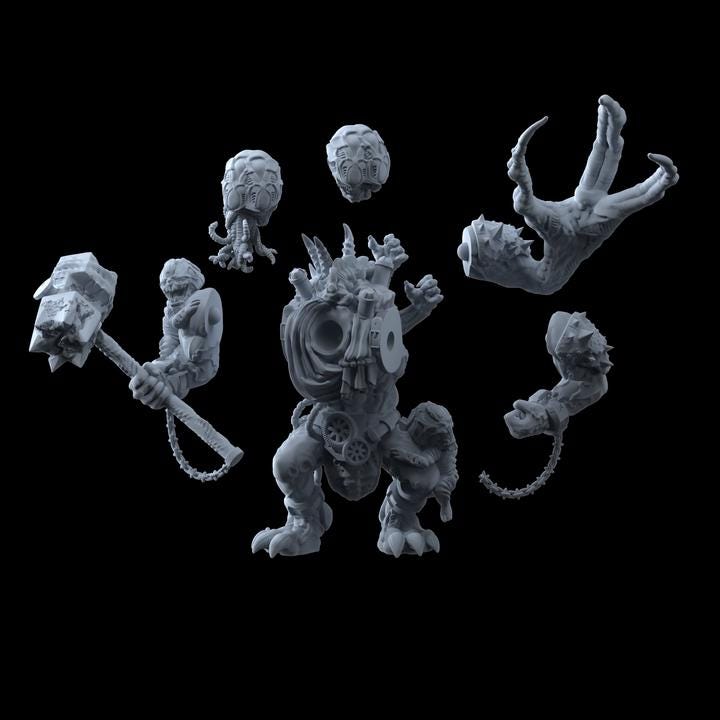 Igor Abominations - Genetist Fleshsculptor - Printerra Studios - Tabletop Wargaming Miniature for Grimdark | OPR | Sci-fi