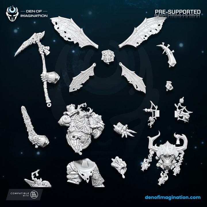 Herald of Morbeth - Plague Father - Chaos of Plague - Wildmesh - Tabletop Wargaming for Grimdark | Alternative  | OPR Sci-Fi mini