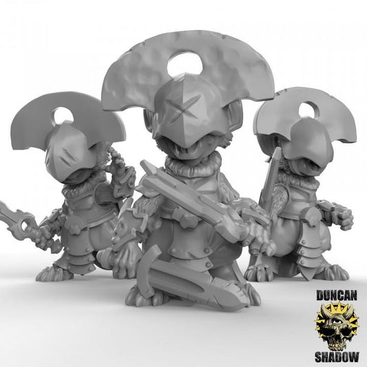 Mousle Black Executioners with Swords | Duncan Shadow| PathFinder | Mini | Tabletop Wargaming | Dungeons and Dragons | Resin | Fantasy | RPG