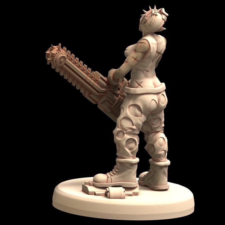 TECHNOPUNK Clussy Gang Violent Clown Circus - Printerra Studios - Tabletop Wargaming Miniature for Grimdark | OPR | Sci-fi