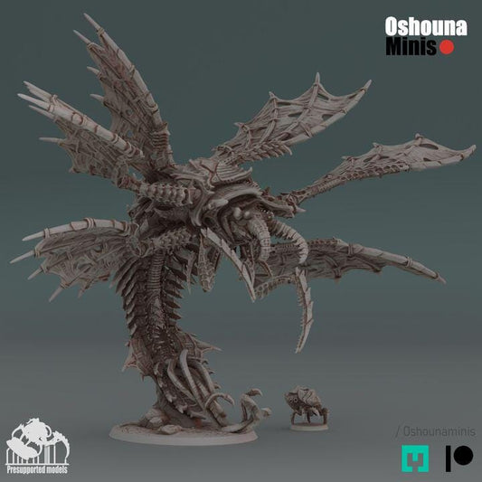 Flying Titan Miniature - Deep Hive - Oshounaminis - Tabletop wargaming miniature for Grimdark | OPR | Sci-fi | Alien Bug Proxy |