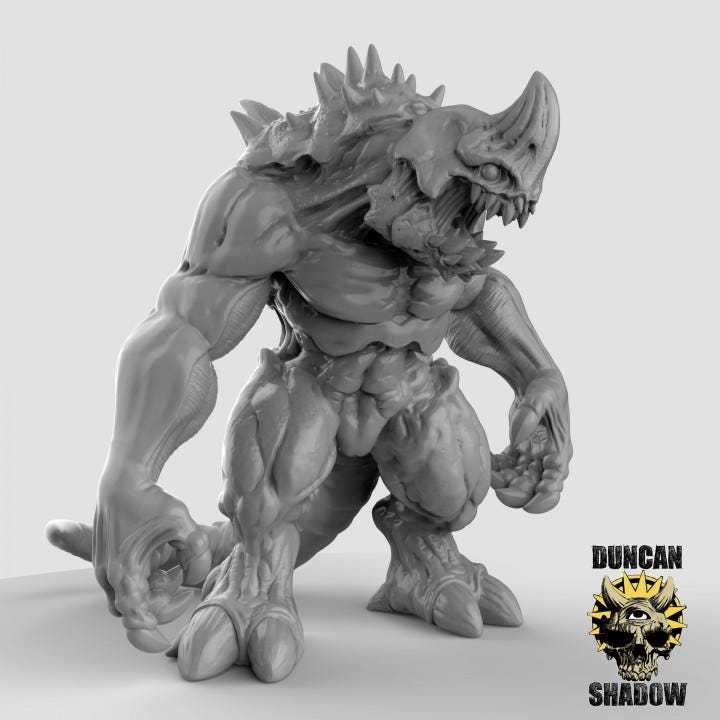 Kaiju | Duncan Shadow| PathFinder | Mini | Tabletop Wargaming | Dungeons and Dragons | Resin | Fantasy | RPG