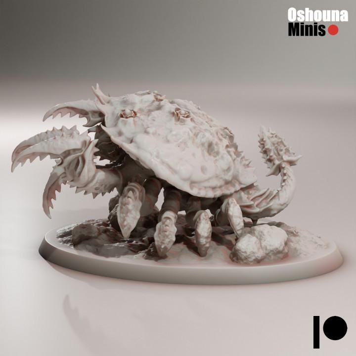 Slasher Crab 1.0 - Deep Hive - Oshounaminis - Tabletop wargaming miniature for Grimdark | OPR | Sci-fi | Alien Bug Proxy | Mini