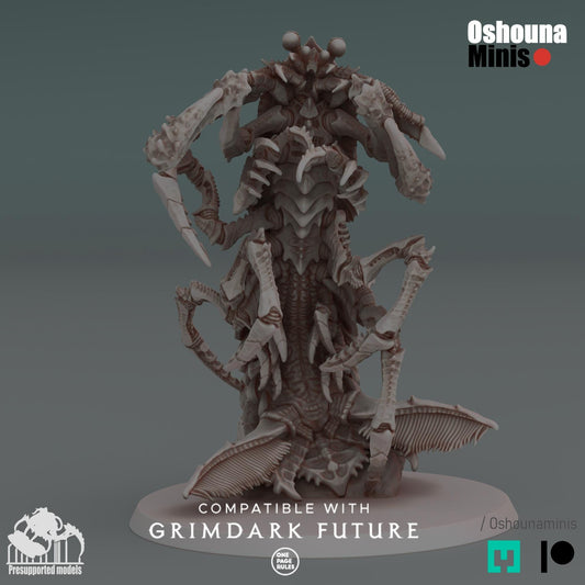 Great Leviathan - Miniature - Deep Hive - 100mm Base - for Tabletop Wargaming | New March 25' Release by Oshounaminis | GrimDark OPR SciFi