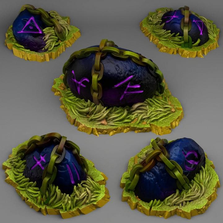 Dangerous Magic Stones Scatter Terrain Objectives Fantastic Plants and Rocks | PathFinder | Mini | Dungeons and Dragons Fantasy Grimdark