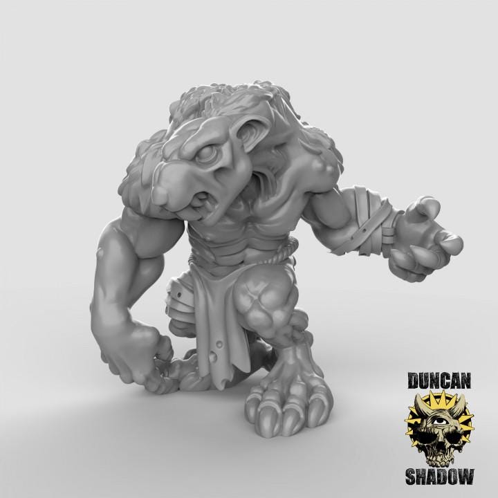 Rat Ogres | Duncan Shadow| PathFinder | Mini | Tabletop Wargaming | Dungeons and Dragons | Resin | Fantasy | RPG