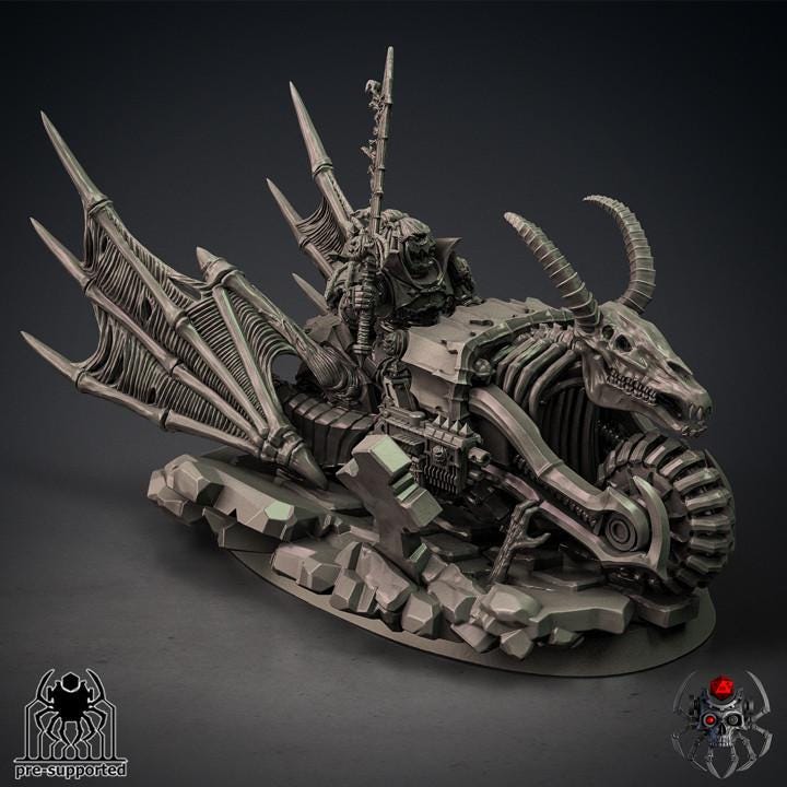 Pumkin-Marine Biker- Chaos Marine - for Sci-Fi Wargames & TTRPG | Eight Legs Miniatures mini