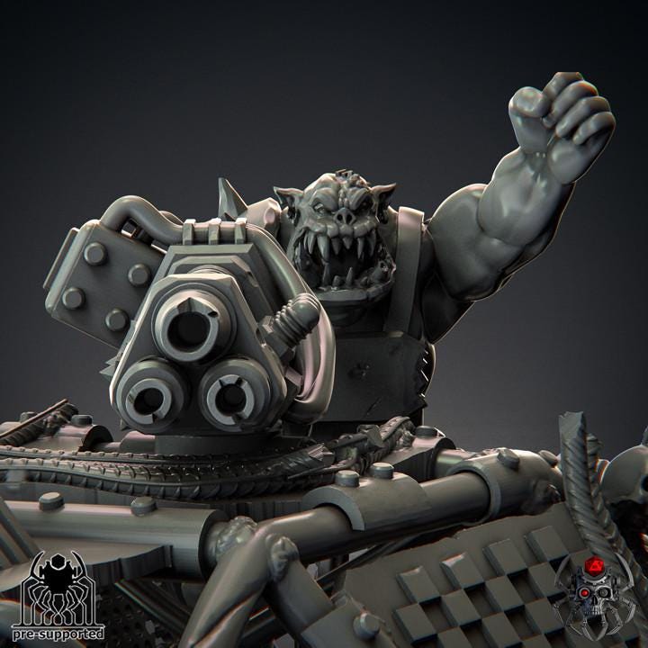 Ork War Buggy • Grimdark Miniature for OPR and Sci-Fi Wargames & TTRPG tabletop Wargaming Miniature | Eight Legs Miniatures mini