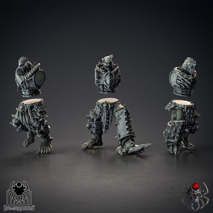 Bloody Skulls Furious Gladiators - Chaos of Wrath - Eight Legs Miniatures -Tabletop Wargaming Miniature for Grimdark OPR Sci-fi