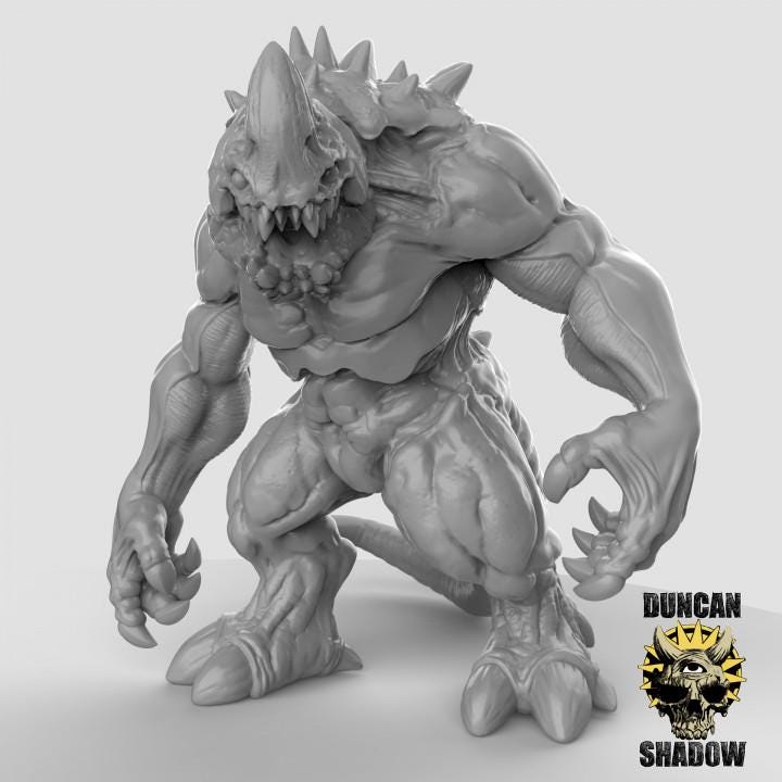 Kaiju | Duncan Shadow| PathFinder | Mini | Tabletop Wargaming | Dungeons and Dragons | Resin | Fantasy | RPG