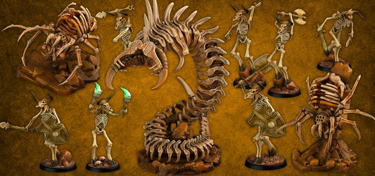 The Ancient Bones Battle Miniatures | New Release Nov 25 - Print Your Monster | Fantasy | Grimdark | DnD | Tabletop Wargaming Mini