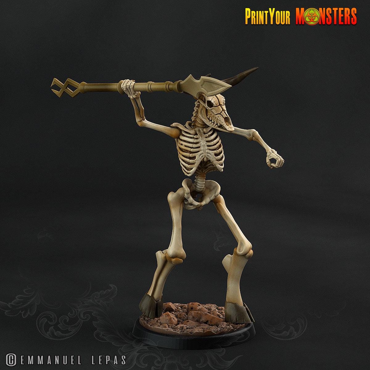 The Ancient Bones Battle Miniatures | New Release Nov 25 - Print Your Monster | Fantasy | Grimdark | DnD | Tabletop Wargaming Mini