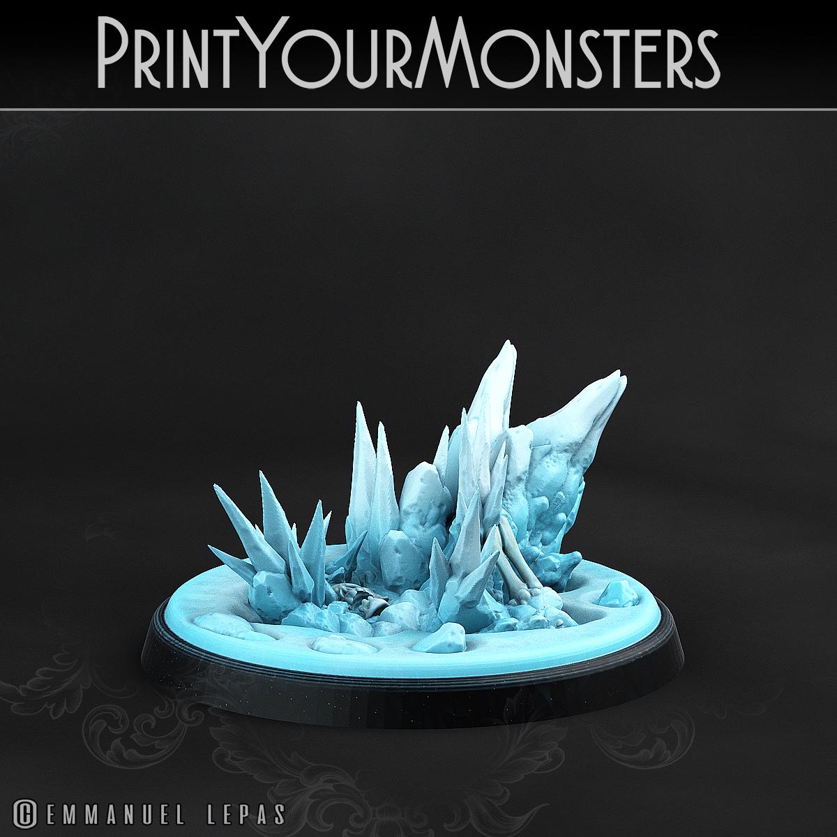 Basalt Elemental Battle Miniatures | Print Your Monster | Fantasy | Grimdark | DnD | Tabletop Wargaming Mini