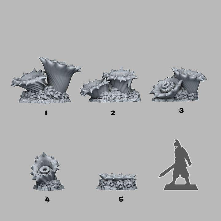 Acid Venus Plants Scatter Terrain Objectives Fantastic Plants and Rocks | PathFinder | Mini | Dungeons and Dragons Fantasy Grimdark