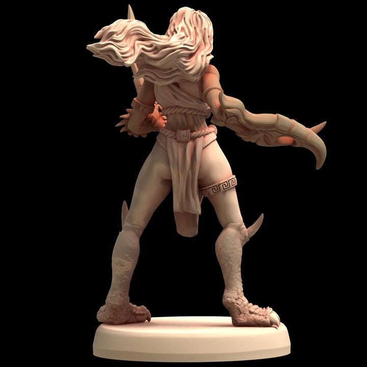 Slaandering Demon Sirena Squad B - Serket - Printerra Studios - Tabletop Wargaming Miniature for Grimdark | OPR | Sci-fi