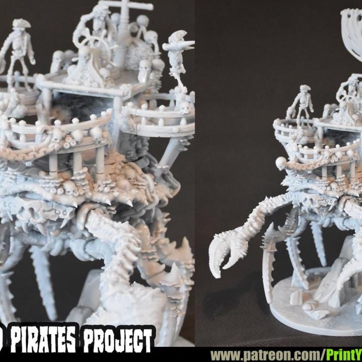 Crab Ship | Fantasy | Print your Monster | PathFinder | Mini | Tabletop Wargaming | Dungeons and Dragons | Resin | Fantasy | RPG |