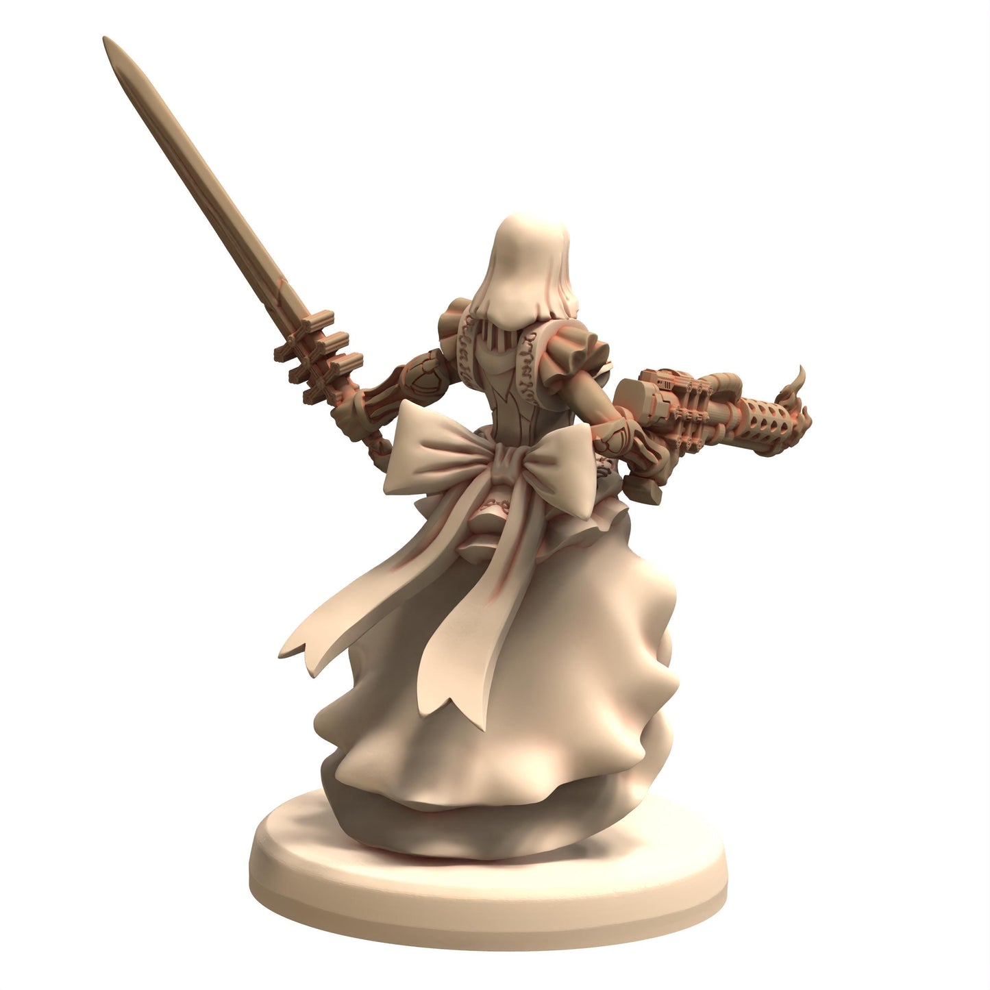 BELTHAZARK Zealots of Belthazark Fanatics Nuns Chainsaw Inquisition - Printerra - Tabletop Wargaming Miniature for Grimdark OPR Sci-fi