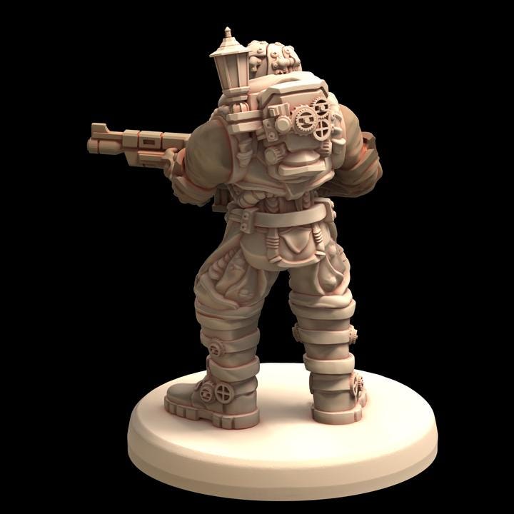 Neo Lab Guards ( 5 - 20 ) Genetist Fleshsculptor - Printerra Studios - Tabletop Wargaming Miniature for Grimdark | OPR | Sci-fi