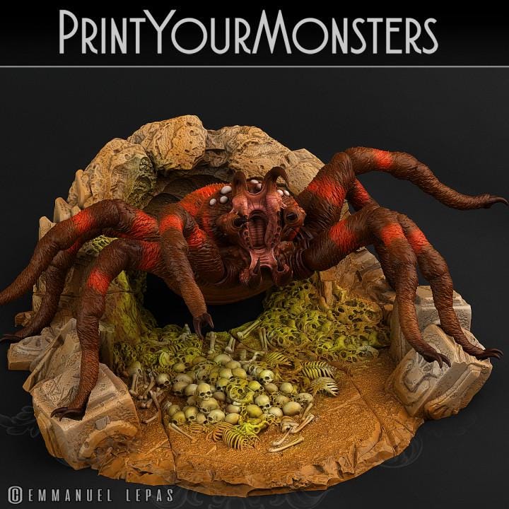 Total Spiders Pack | Fantasy | Print your Monster