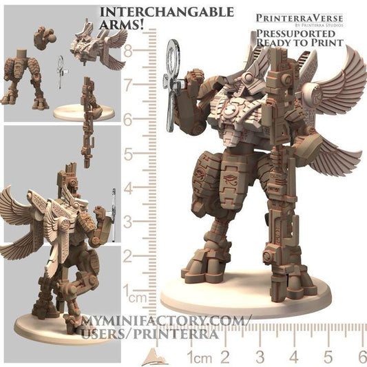 Commander Farhorus From Greater Good - Osirian - Printerra Studios - Tabletop Wargaming Miniature for Grimdark | OPR | Sci-fi