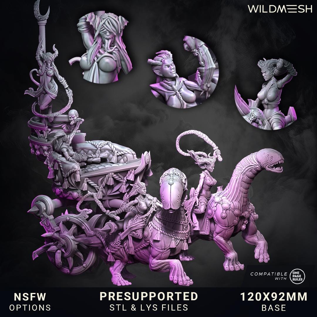 Chaos Excess - Chariots of Excess Mega Collectors Scene! New release August 25 - Wildmesh - Tabletop Wargaming for Grimdark