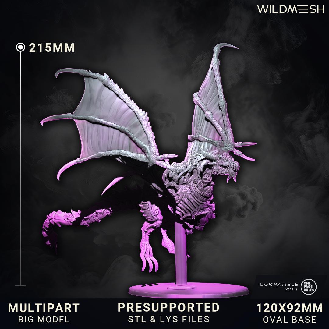 Chaos Excess Abyssfang of Excess Grimdark + Fantasy Friendly 120x92mm Base 215mm H Sept 25 Release Wildmesh Tabletop Wargaming for Grimdark