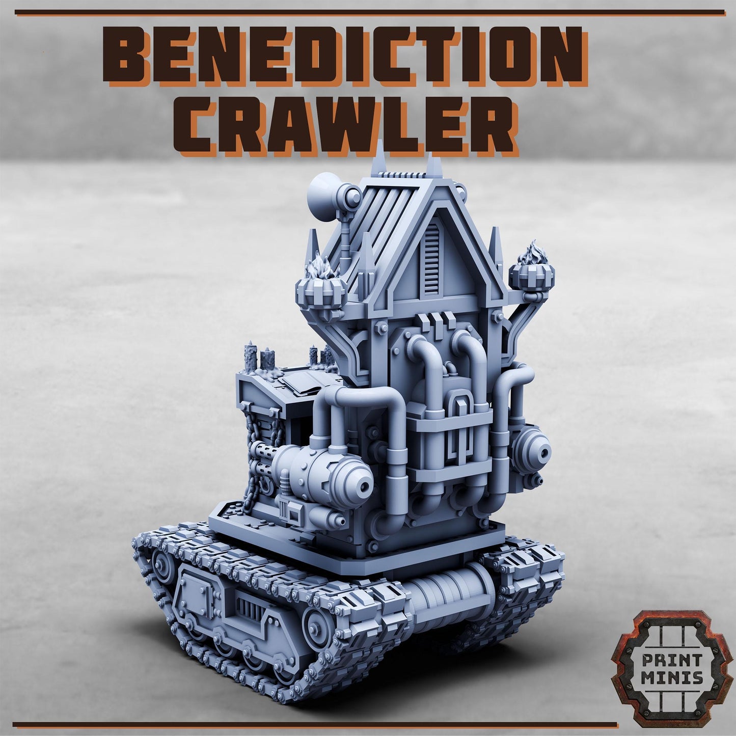 Benediction Crawler - Purifier Gang - Tabletop Wargaming Miniature for Grimdark | OPR | Sci-fi