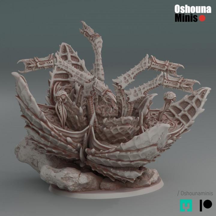 Parasitic Pod - Deep Hive - Oshounaminis - Tabletop wargaming miniature for Grimdark | OPR | Sci-fi | Alien Bug Proxy | Printed mini