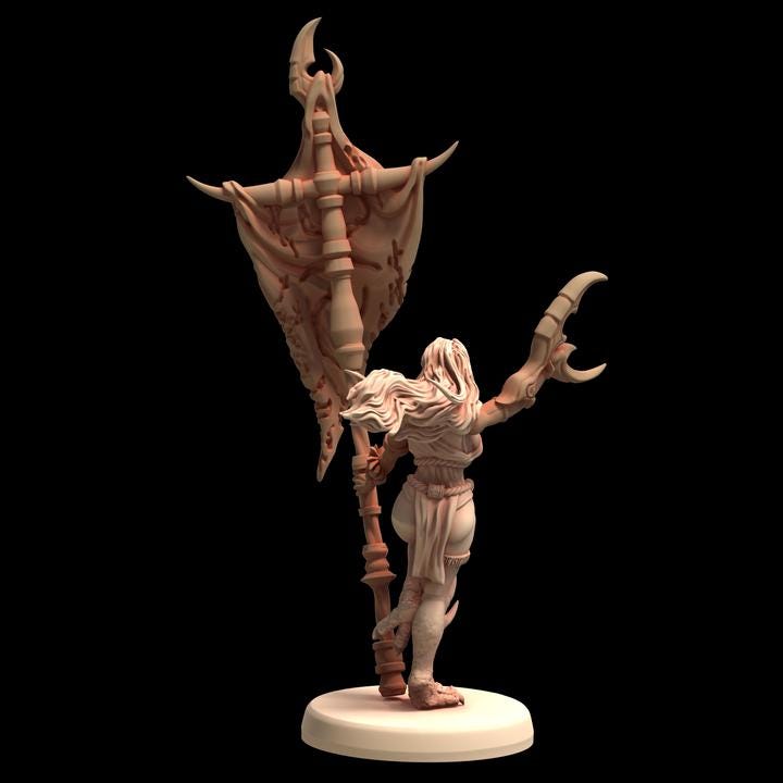 Slaandering Demon Sirena Squad B - Serket - Printerra Studios - Tabletop Wargaming Miniature for Grimdark | OPR | Sci-fi