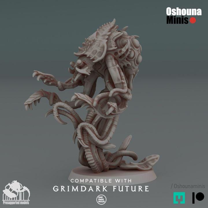 Poisonous JellyFish Miniatures 2.0 (1-6) - February 2025 Release for Tabletop Wargaming, Compatible with GrimDark OPR & Oshounaminis