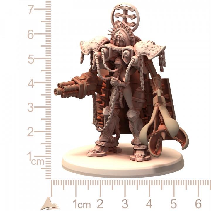 Battle Nuns Prayer Machine Nundam Warsuit -  BELTHAZARK - Printerra Studios - Tabletop Wargaming Miniature for Grimdark | OPR | Sci-fi