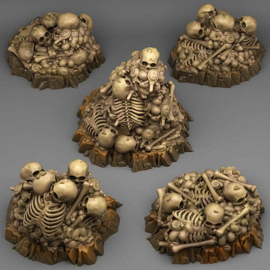 Lost Bones Scatter Terrain Objectives Fantastic Plants and Rocks | PathFinder | Mini | Dungeons and Dragons Fantasy Grimdark