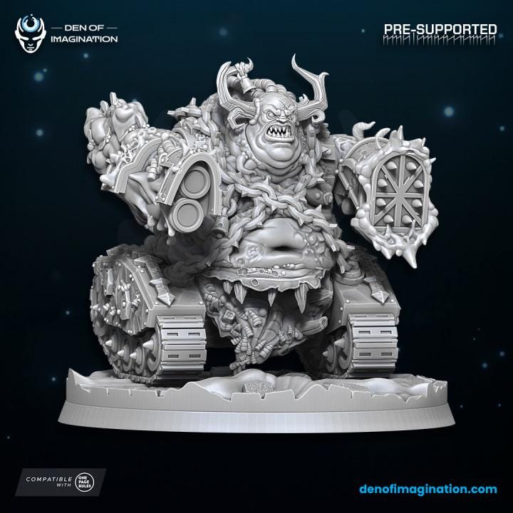 Chaos Plague Grinder - Wildmesh - Tabletop Wargaming for Grimdark | Alternative  | OPR Sci-Fi mini