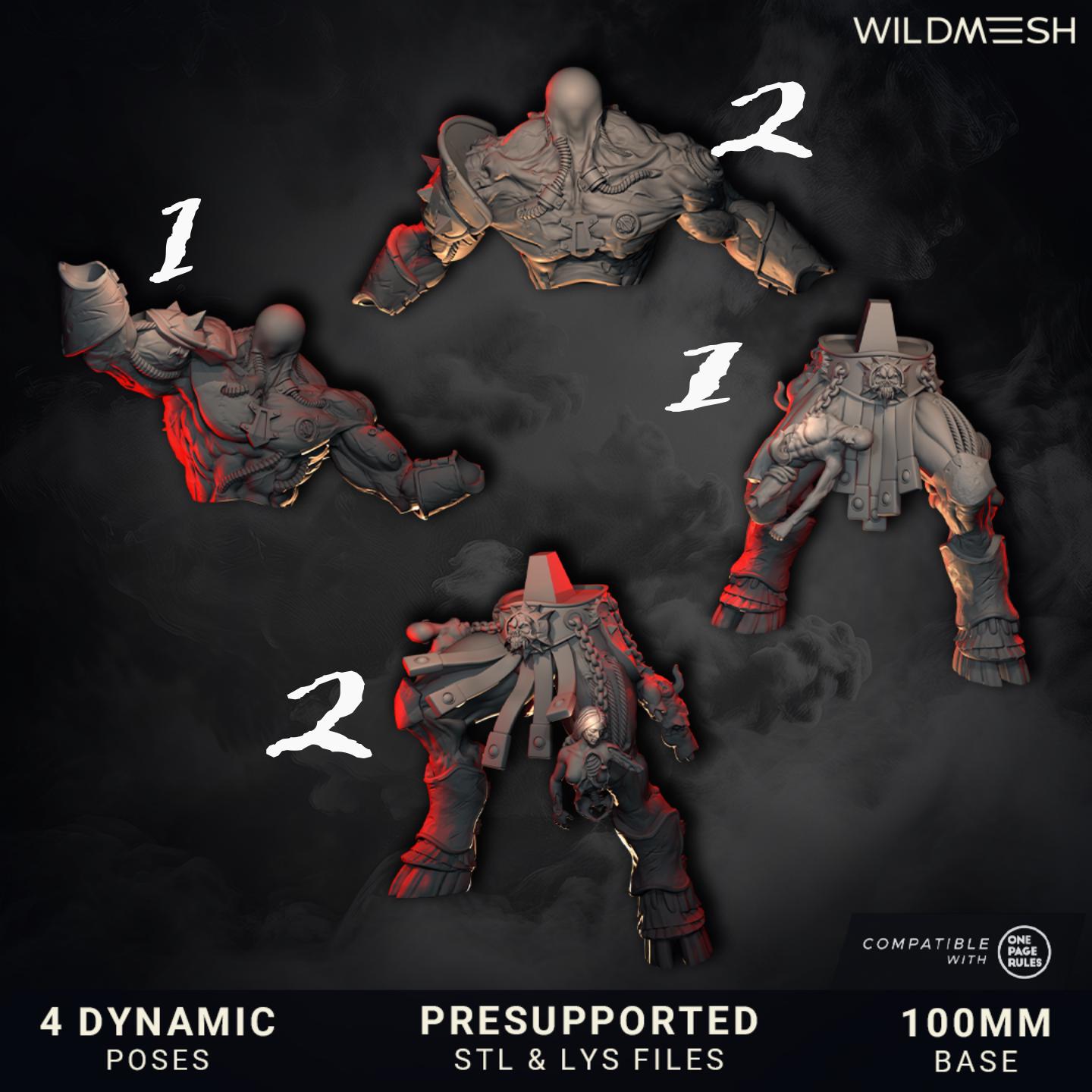 Chaos Wrath - Ferox The Banished  - Miniatures - Wildmesh - Tabletop Wargaming for Grimdark | Alternative  | OPR Sci-Fi mini