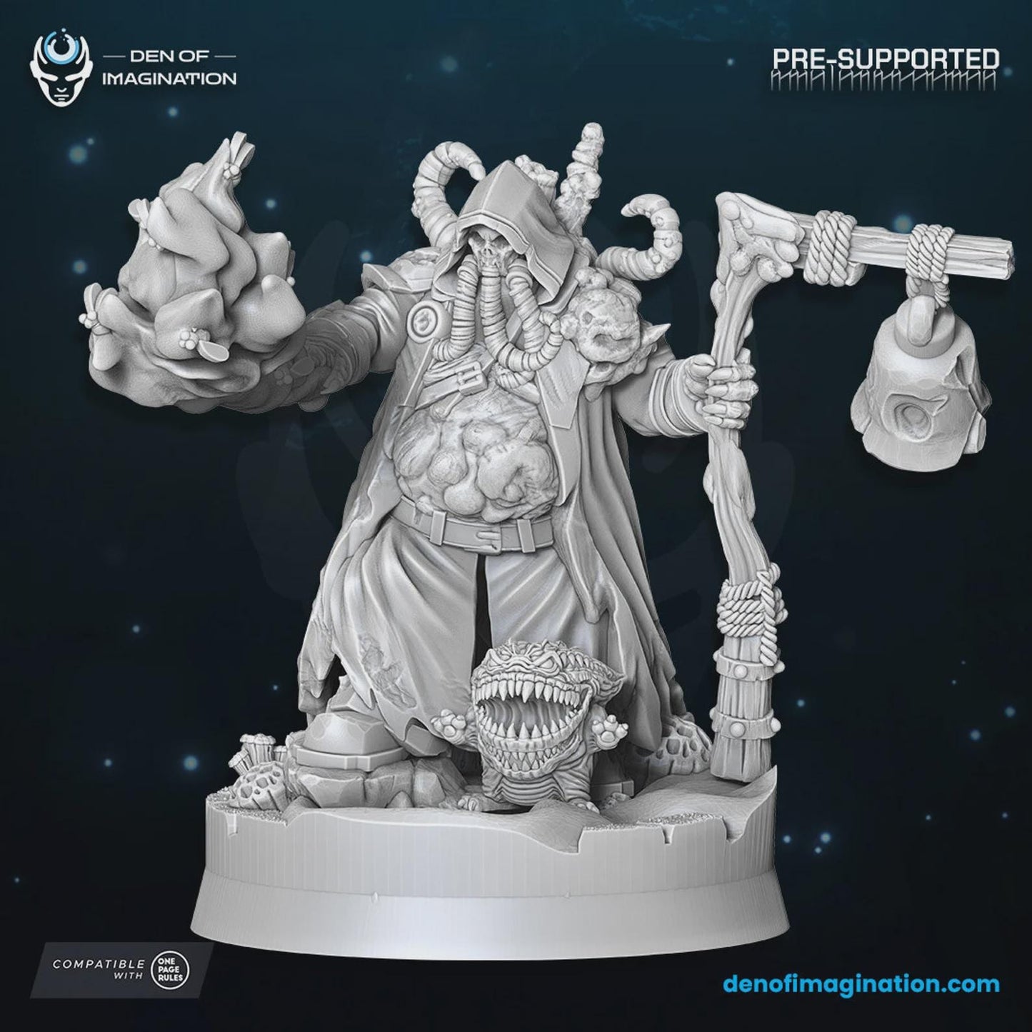 Chaos Plague Sorcerer - Miniatures - Wildmesh - Tabletop Wargaming for Grimdark | Alternative  | OPR Sci-Fi mini
