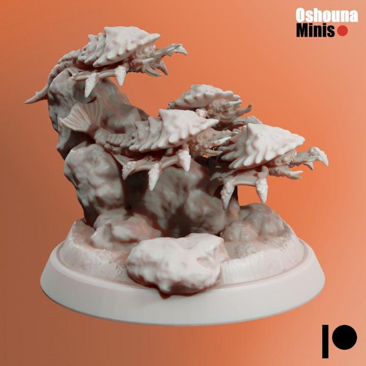 Flying Worm Swarms 1-9 Deep Hive - Oshounaminis - Tabletop wargaming miniature for Grimdark | OPR | Sci-fi | Alien Bug Proxy | Printed mini