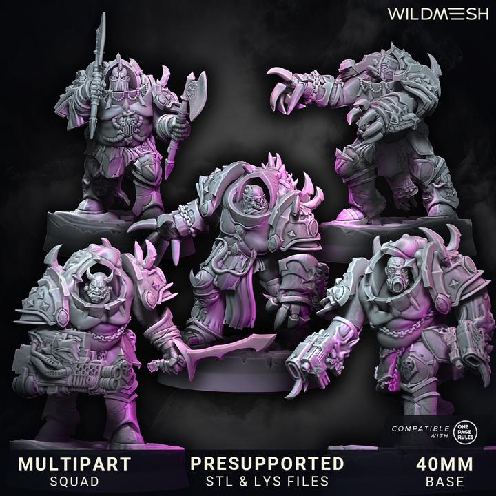 Chaos Excess - Annihilators unit - July 25 Release - Wildmesh Tabletop Wargaming for Grimdark Alternative OPR